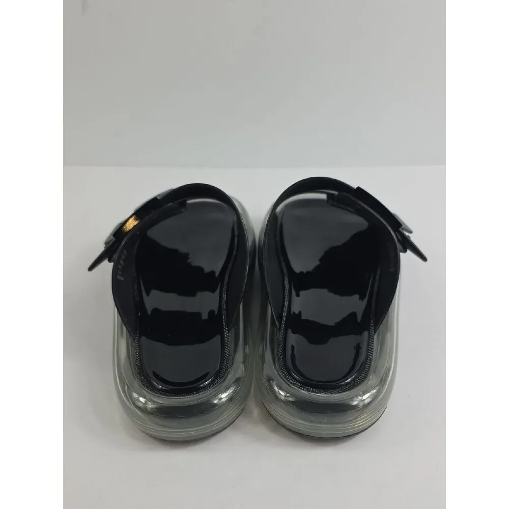 Tory Burch Buckle Bubble Jelly Black Slide Women's Sandal Size 5